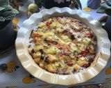 Foto del paso 3 de la receta: Tortilla de papas al horno rellena de jamón y queso
