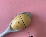 Hassleback garlic new potatoes recipe step 1 photo
