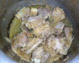 A picture of step 5 of Aloo Gosht.