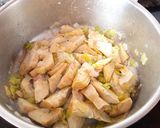 Foto del paso 2 de la receta Crema de alcachofas con taquitos de jamón