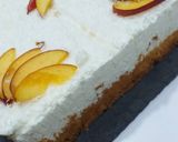 صورة لخطوة 3 من وصفة كيكة العروس بالخوخ 🎀😋