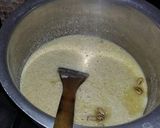 A picture of step 4 of Halwa puri    sehri special.