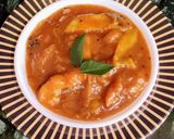 A picture of step 5 of Amba Khatta/Mango Jaggery curry.