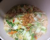 Foto langkah ke 3 dari resep 151. Tumis Sawi Putih Kembang Tahu.
