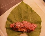 A picture of step 3 of Beef Wrapped in Betel Leaves.