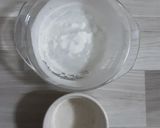 Foto langkah ke 3 dari resep Bolu cokelat ekonomis satu telur tanpa mixer.