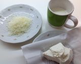 Foto del passaggio 1 della ricetta Pappardelle con cavolfiore verde, crema di ricotta e provola piccante, speck croccante