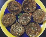 A picture of step 4 of Kuttu Aata cutlets.