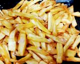 A picture of step 3 of Sweet potato french fries.