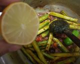 A picture of step 3 of Sohanjana ki phali (drumsticks).