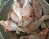 A picture of step 1 of KFC style fried Chicken.