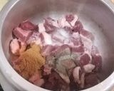 A picture of step 2 of Kerala style Beef fry with Malabar Paratha.