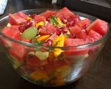 A picture of step 4 of Fruit salad with dried fruits.