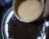 A picture of step 2 of Oreo biscuit (chocolate) laddu.