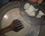 A picture of step 3 of Rabdi with chhena.