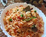 A picture of step 4 of Carrot Pulao.