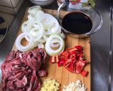 Foto langkah ke 1 dari resep Beef yakiniku (japanese food).