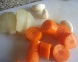 Foto del paso 2 de la receta Alubias con bacalao y trompetas de la muerte