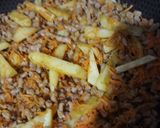 عکس مرحله 1 از دستور ماکارونی با سویا مخلوطی از تن ماهی