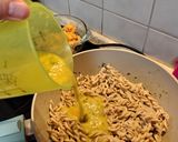 Kapros-sárgaparadicsomos-fokhagymás-garnèlás tészta recept fázis 2 fotója