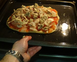 Foto del paso 4 de la receta: Pizza de cabrales y champiñón