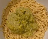 A picture of step 5 of Spaghetti with Lemon Pesto.