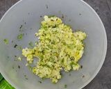 A picture of step 2 of Masala Poori from left over sooji upama.