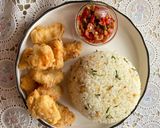 Foto langkah ke 12 dari resep Nasi Daun jeruk Ayam crispy dan sambel korek.