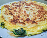Foto del paso 7 de la receta: Dúo de tortillas rellenas de espinacas y bacalao