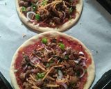 A picture of step 2 of Homemade pizza without cheese.