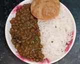 A picture of step 8 of Kala chana palak -Semi dry masala sabji.