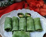Foto langkah ke 7 dari resep Dadar Gulung Pandan Pisang Coklat.