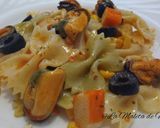 Foto del paso 5 de la receta Ensalada de pasta con mejillones en escabeche
