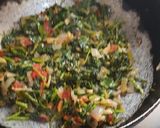 A picture of step 5 of Leafy green (fresh green methi bhaji).