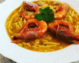 Foto del paso 6 de la receta: Fideos con pollo y gamba roja 🦐