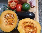Foto del paso 1 de la receta: Zapallo relleno al microondas