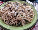 Foto del paso 3 de la receta: Spaghetti con crema, champiñones y espárragos