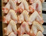 A picture of step 1 of Maple Sriracha Chicken Wings.