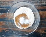 A picture of step 1 of Whole Wheat Banana Pancakes with Soymilk.