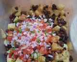 A picture of step 4 of Black Chana Chaat.
