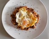 Foto del paso 6 de la receta: Fessolets con ternera en salsa de vermouth y huevo frito