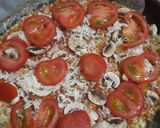 A picture of step 7 of Pizza (chicken pizza with spinach).