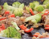 A picture of step 3 of Stir-Fry Beef with Broccoli in Oyster Sauce.