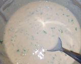 A picture of step 3 of Pakora karhi..