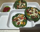 A picture of step 4 of Spinach Cottage Cheese Pan Cake 😋.