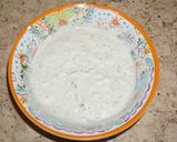 A picture of step 2 of Blue Cheese Dip.