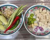 Foto langkah ke 1 dari resep Oseng Sayuran (Terung Putih, Buncis, Tauge, Petai).