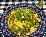 A picture of step 7 of Edamame, Corn, and Egg Stir-Fry.