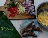Foto langkah ke 2 dari resep Nasi Bakar Peda & Jagung.
