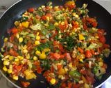 A picture of step 5 of Veg lasagna.
